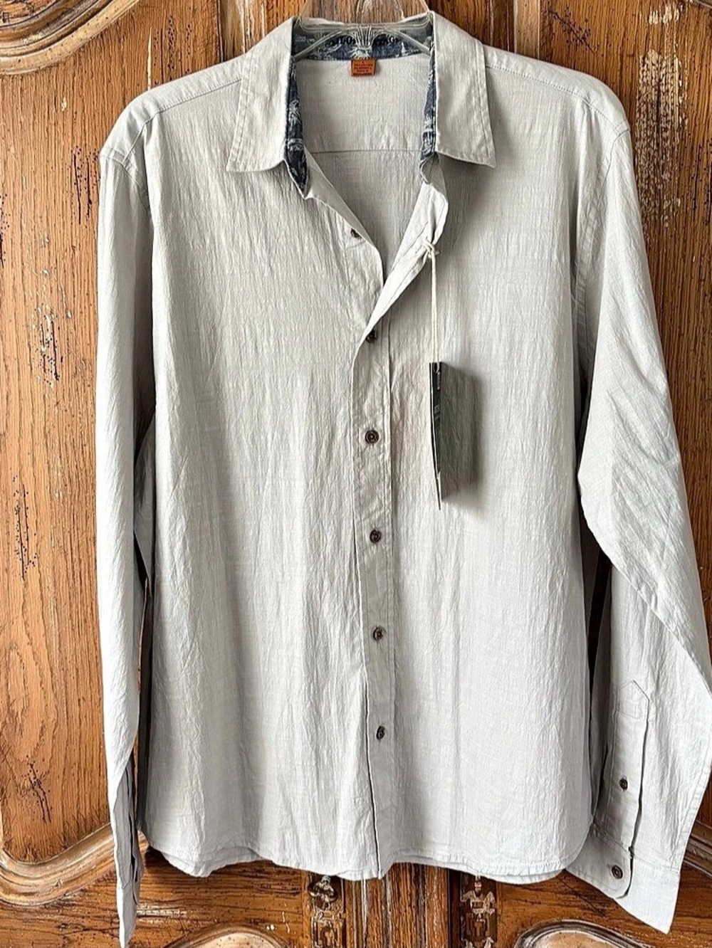 NWT Tailor
Vintage Men's Large Quiet Gray.
Airotec Stretch Chambray Shirt L